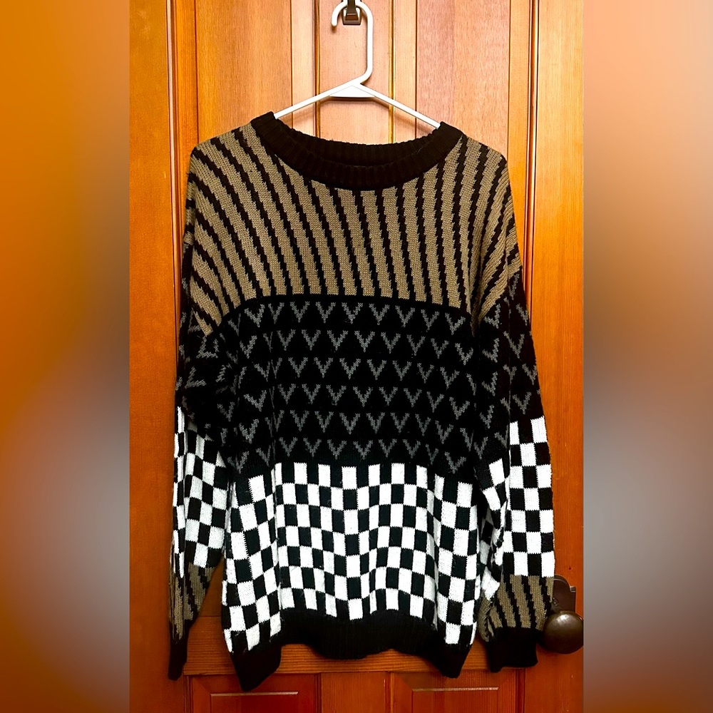 Vintage Men’s Funky Pattern Sweater